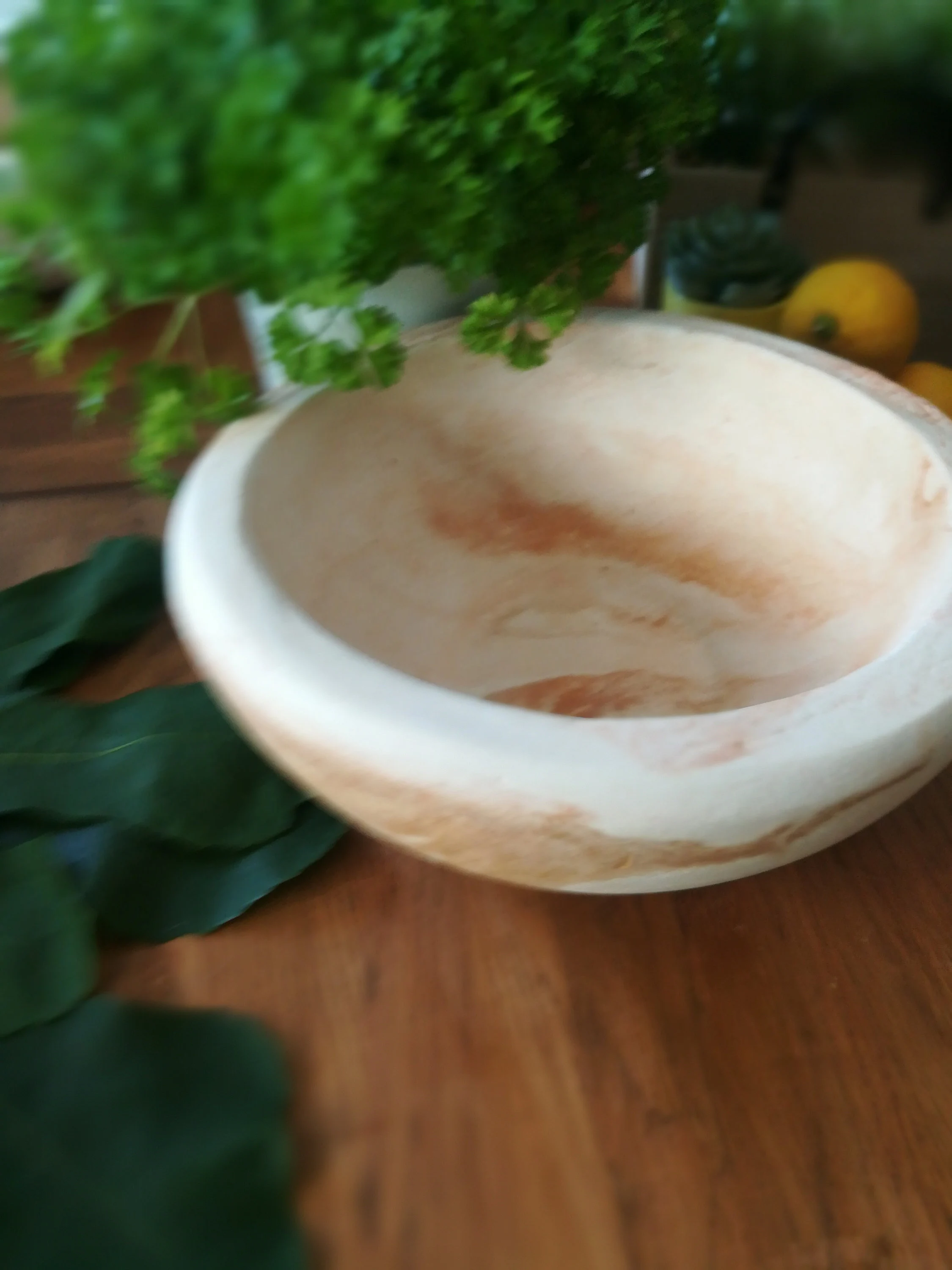 Handcrafted Marbled Ceramic Bowl