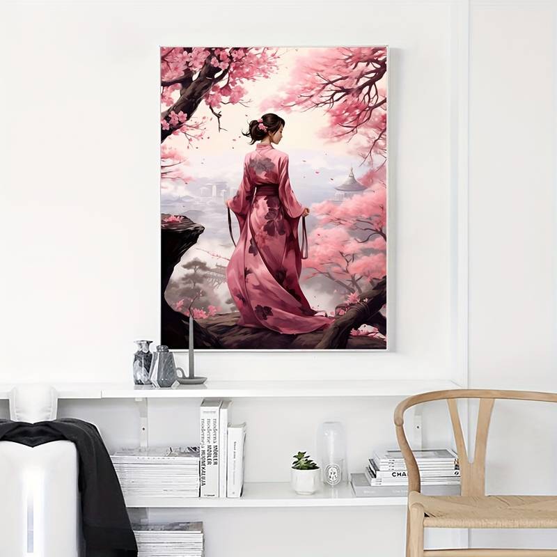 Sakura Girl Canvas Wall Art