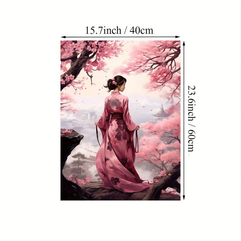 Sakura Girl Canvas Wall Art