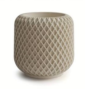 Handmade concrete mesh irregular candle cup and candle 