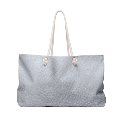 leather-inspired Powder Grey  Weekender Tote Bag