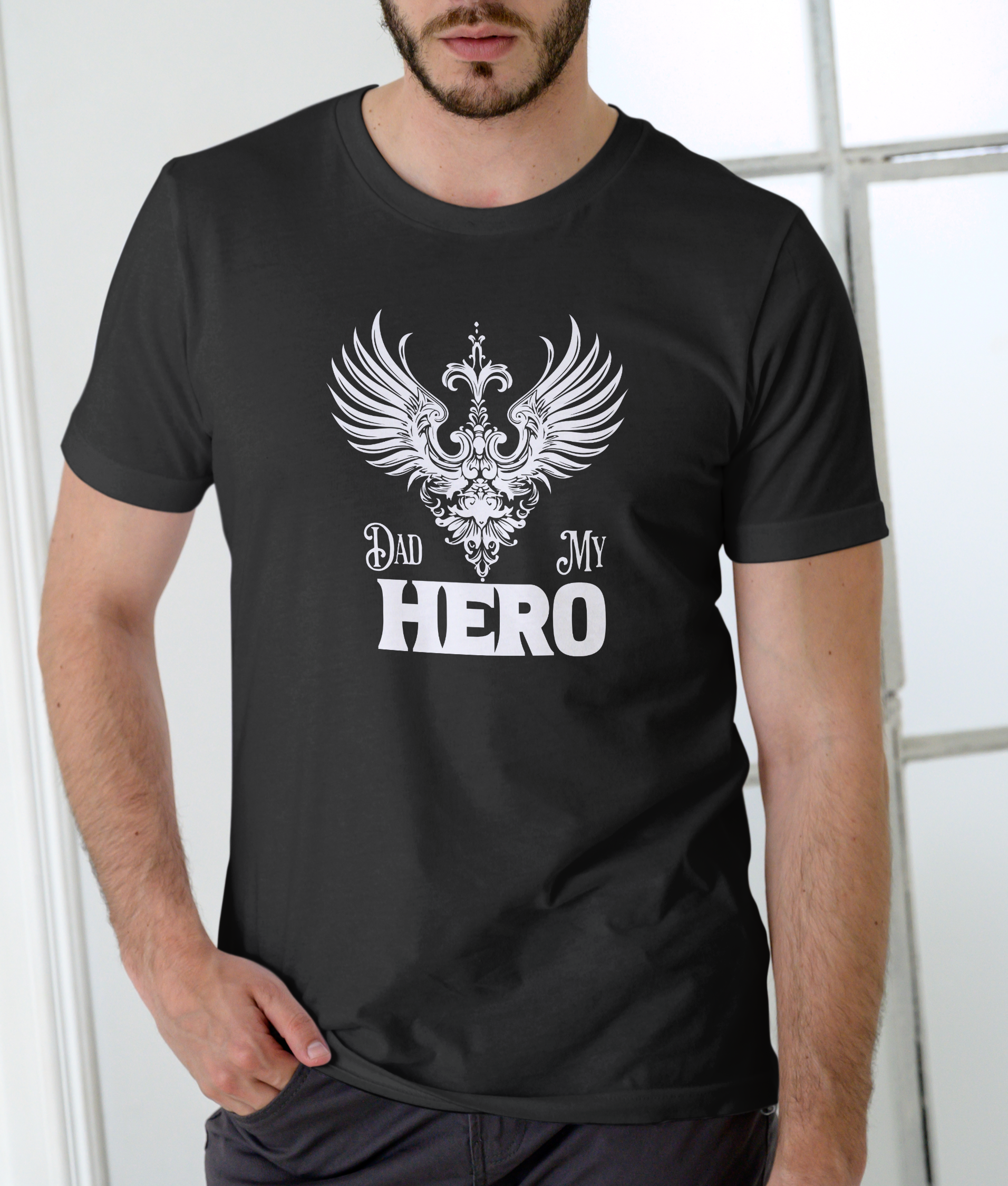 Dad My Hero T Shirt, Dad Shirt, Father's Day t-shirt, husband present, Men T shirt, Father's Day Gift 