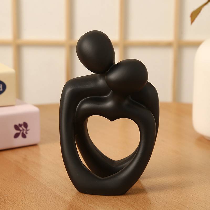  Abstract Couple Statue Embrace Sculpture 