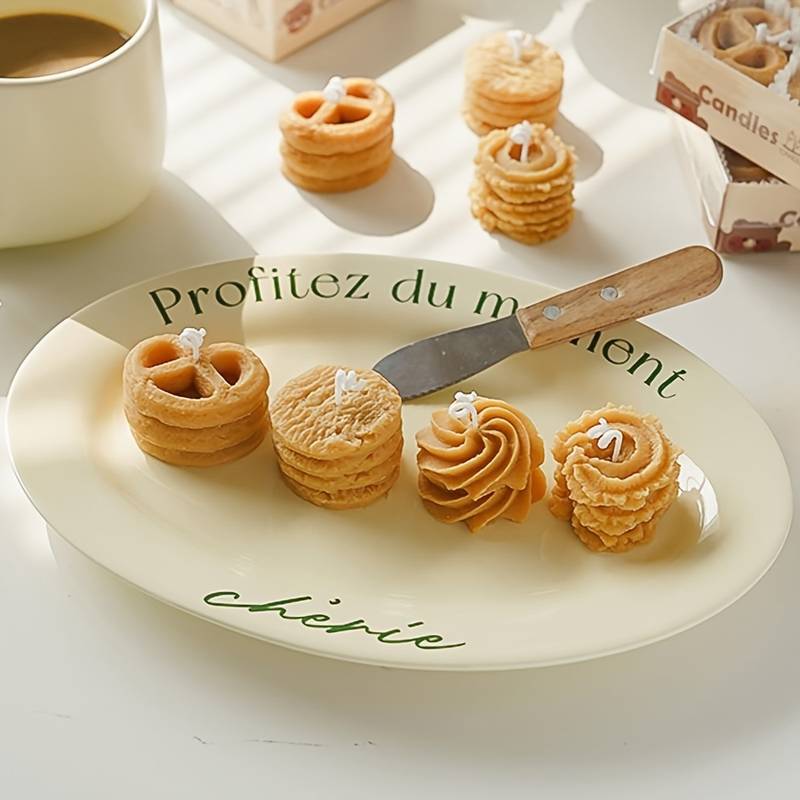 4pcs cookie aromatherapy candle gift box 