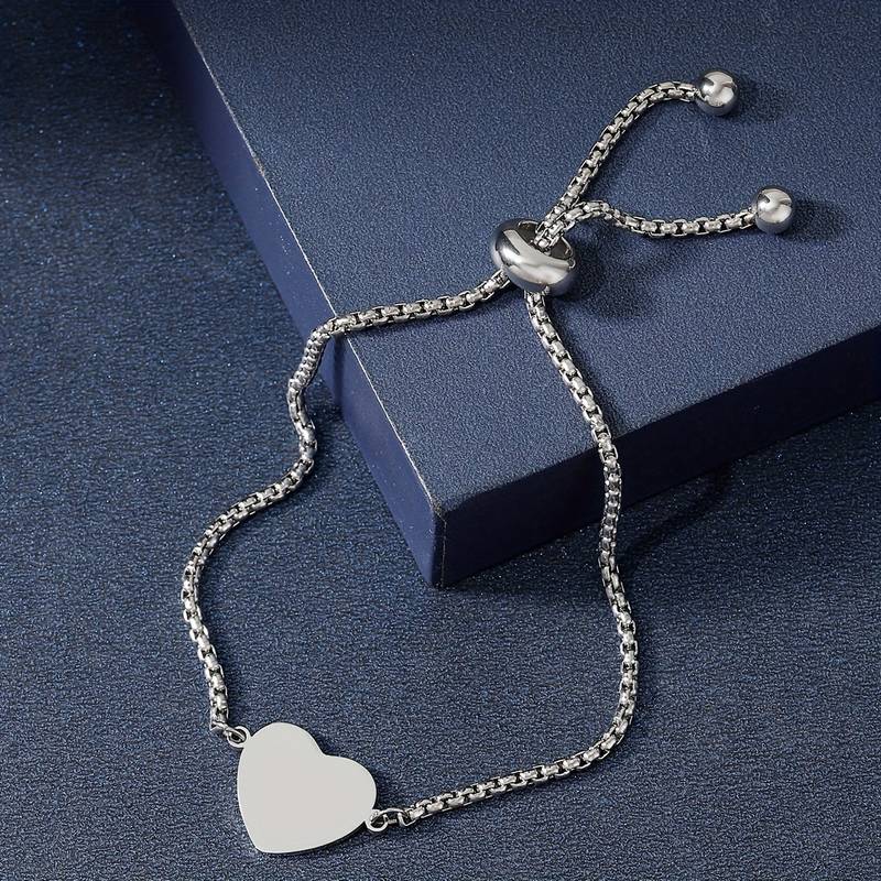 Stylish And Simple Stainless Steel Retractable Bracelet For Men