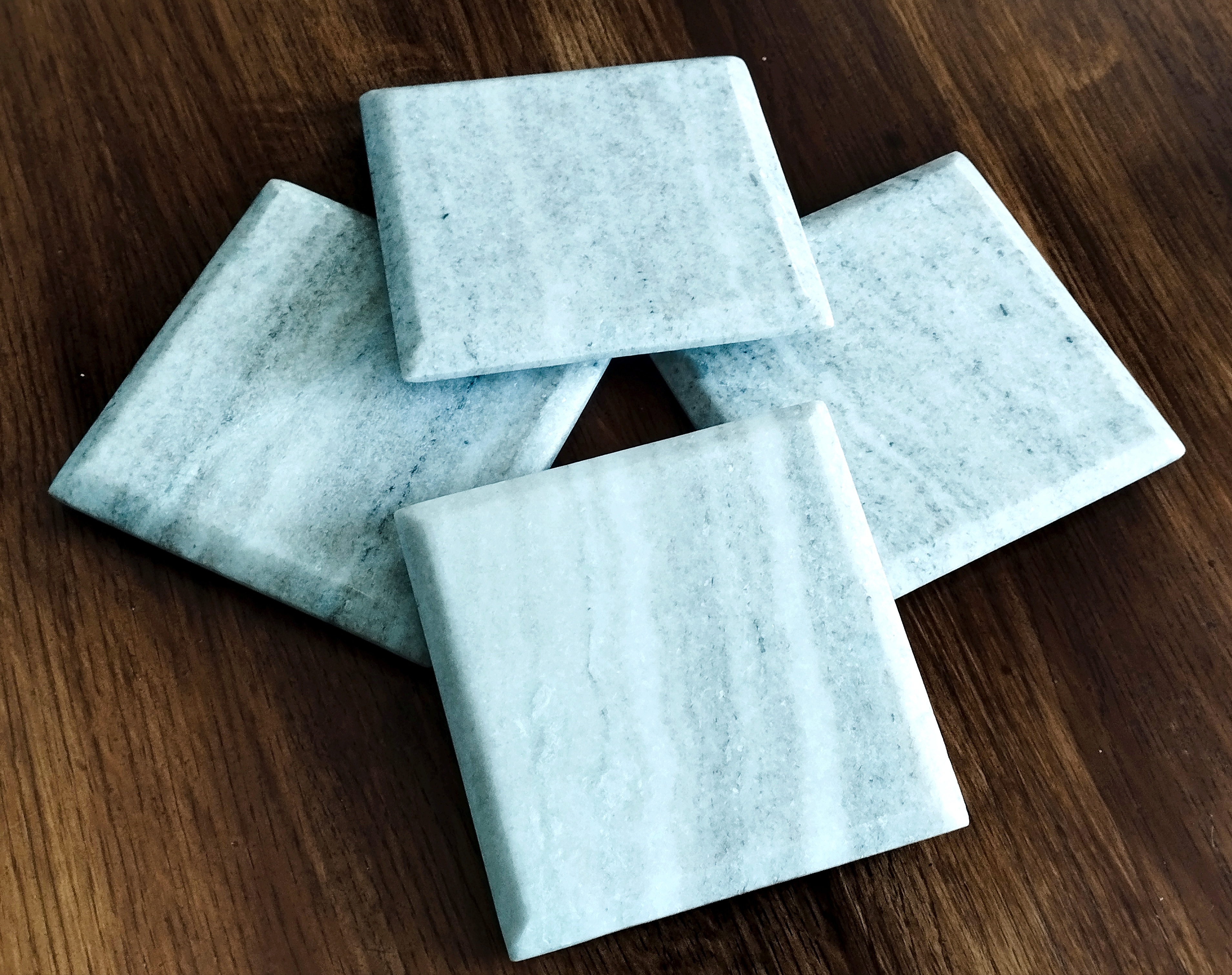 Handmade marble coasters set of 4