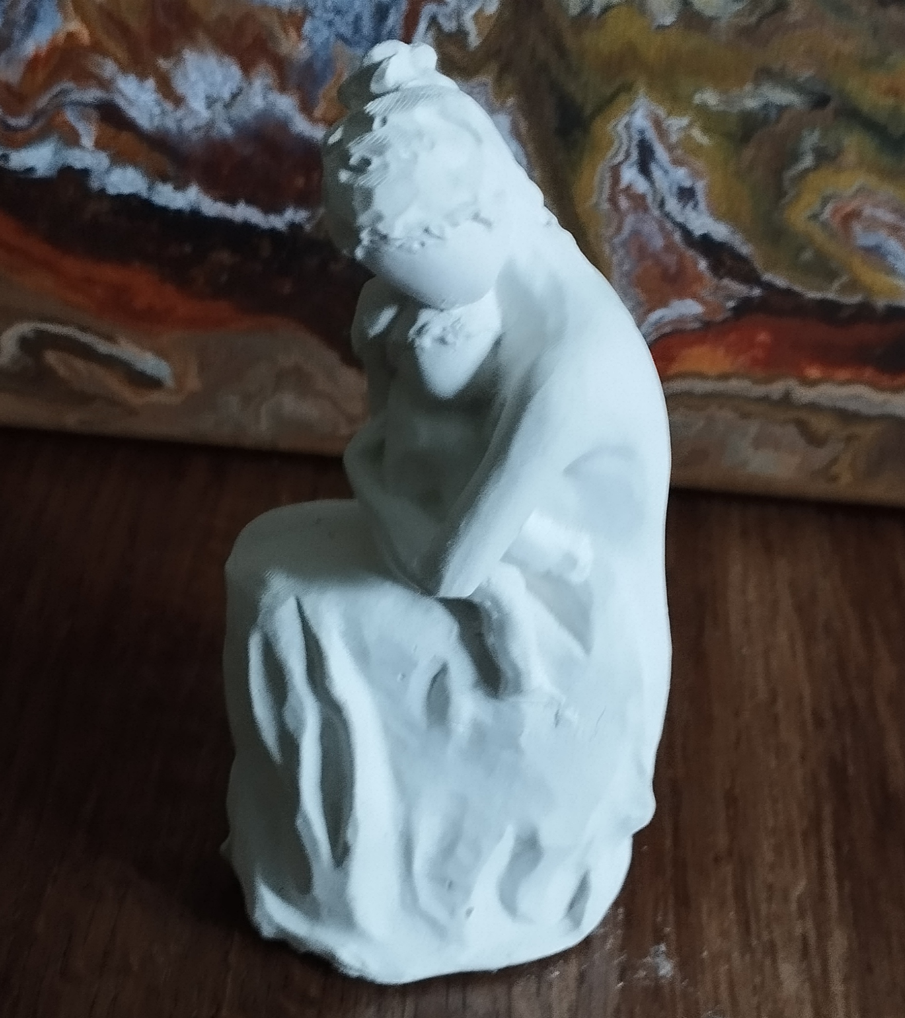 Handmade Mother and child silhouette ornament 