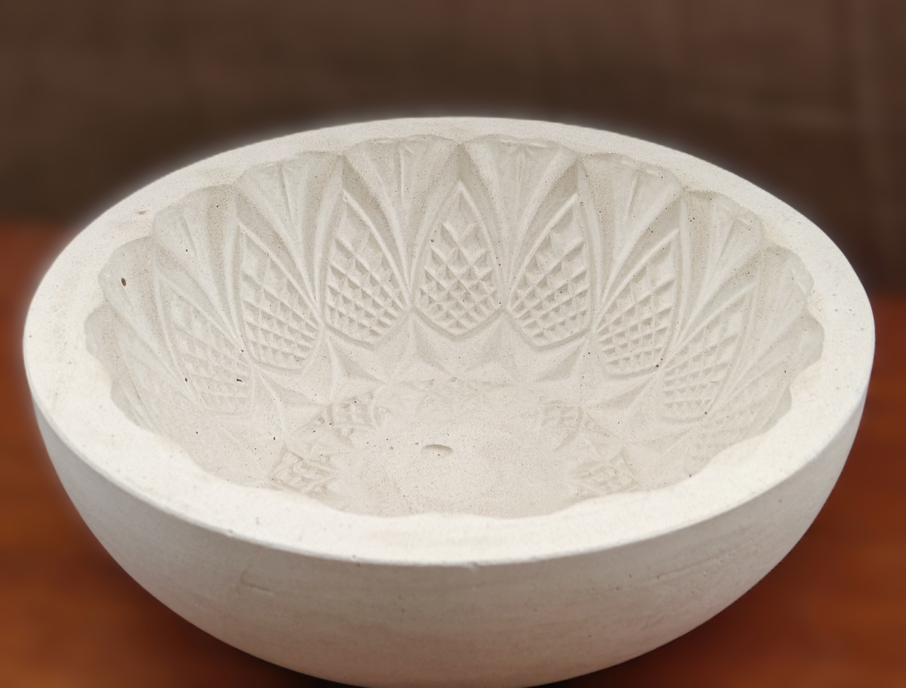 Decorative stone bowl