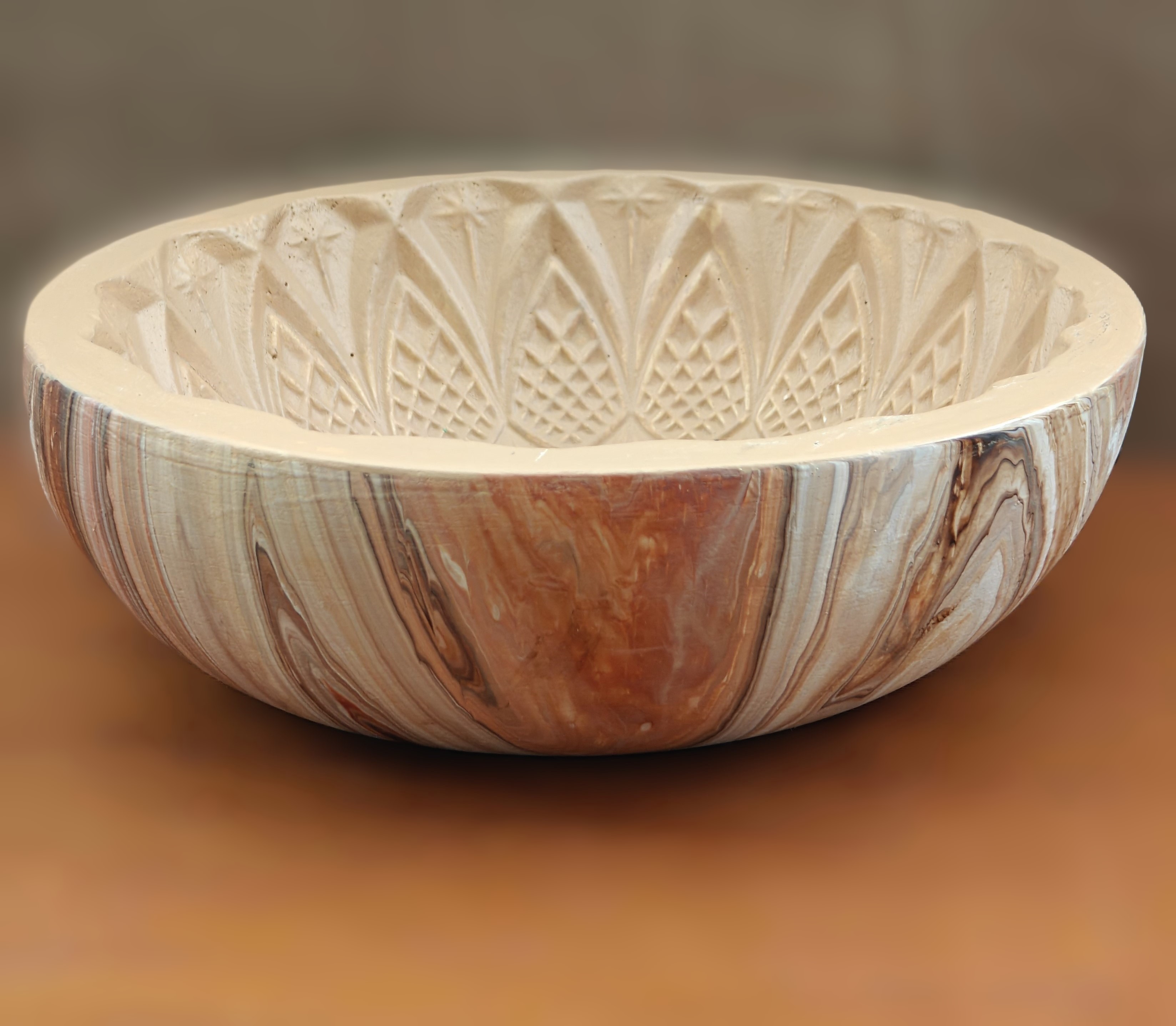 Handcrafted wooden bowl