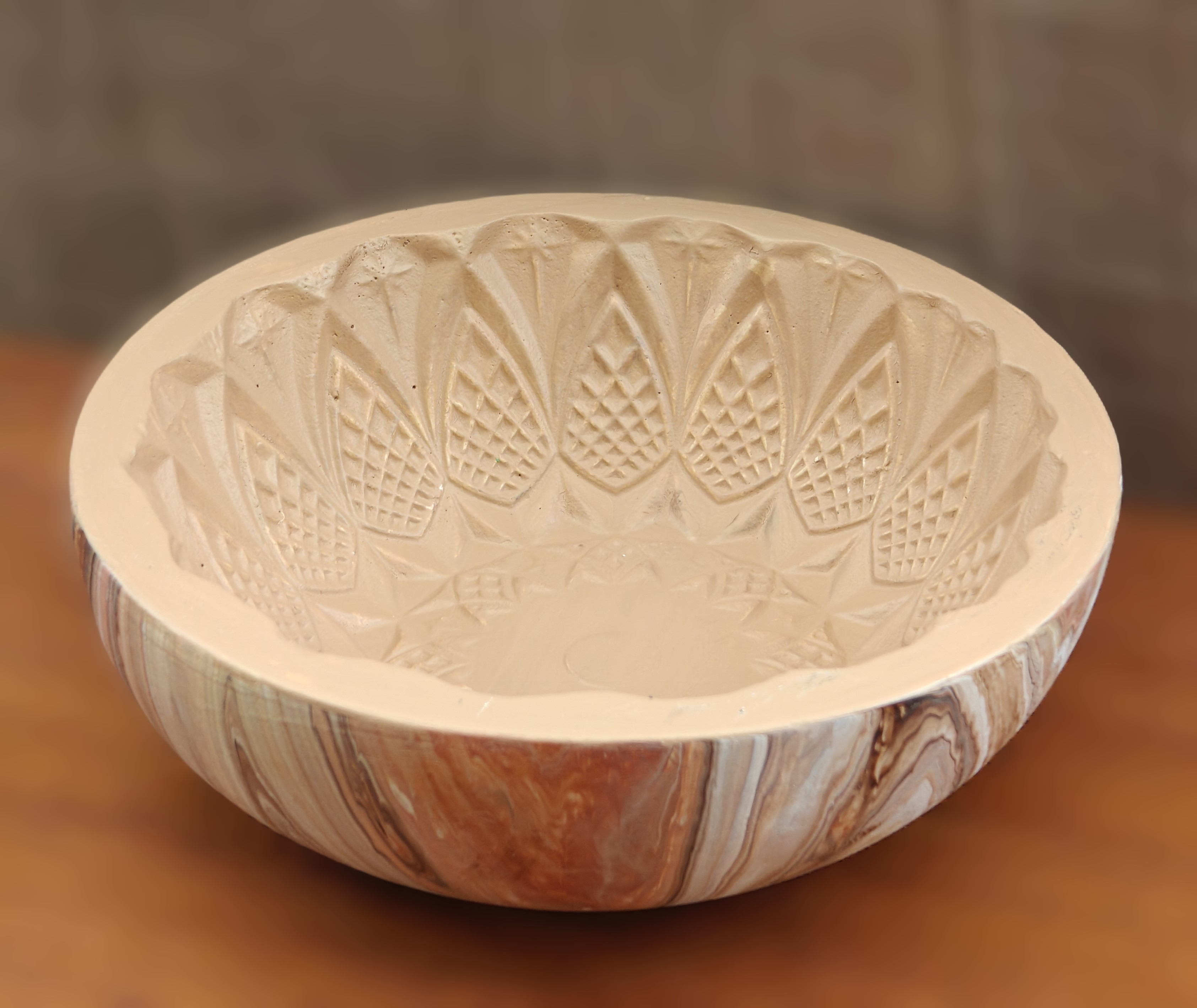 Handcrafted wooden bowl