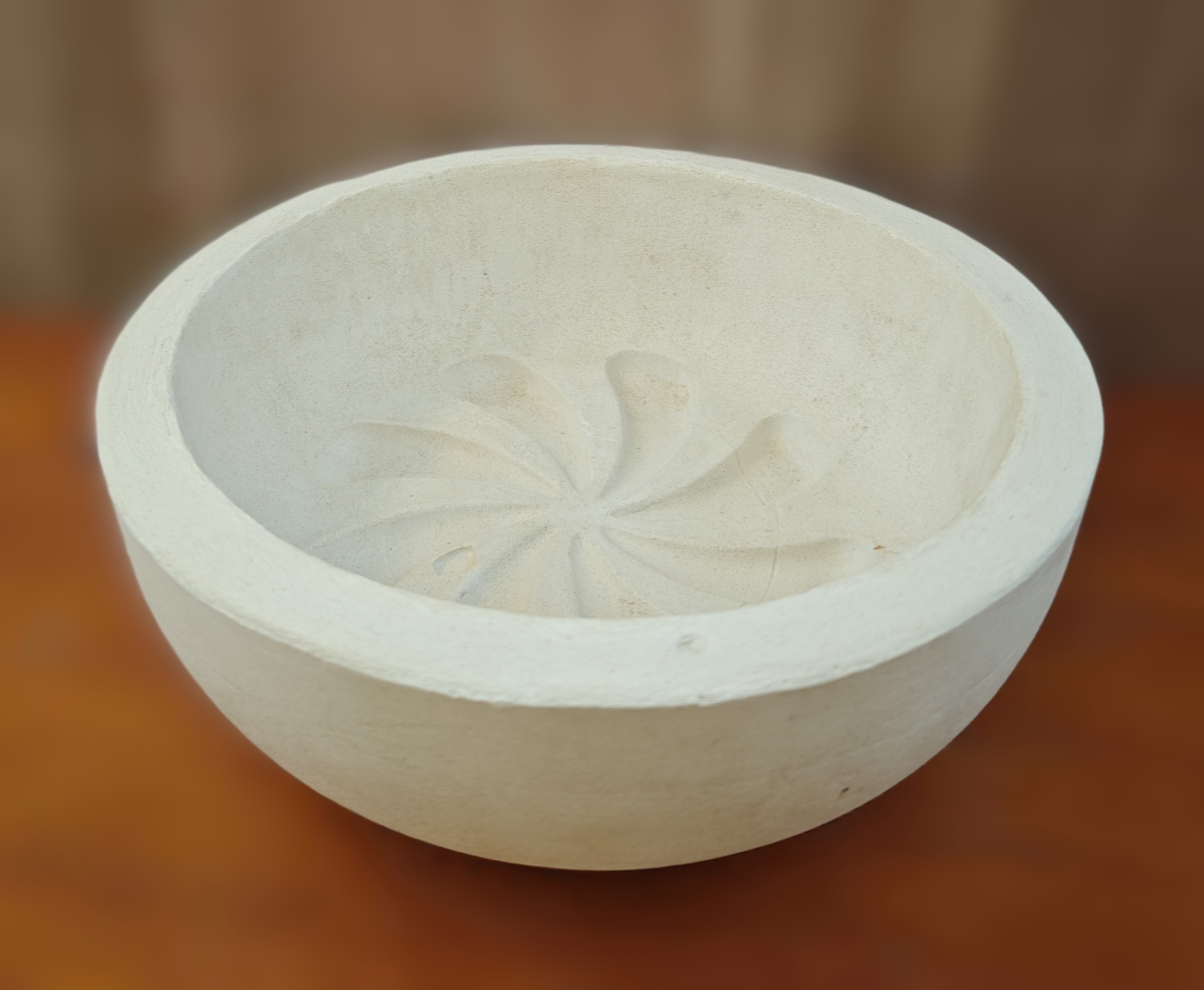 Decorative stone bowl