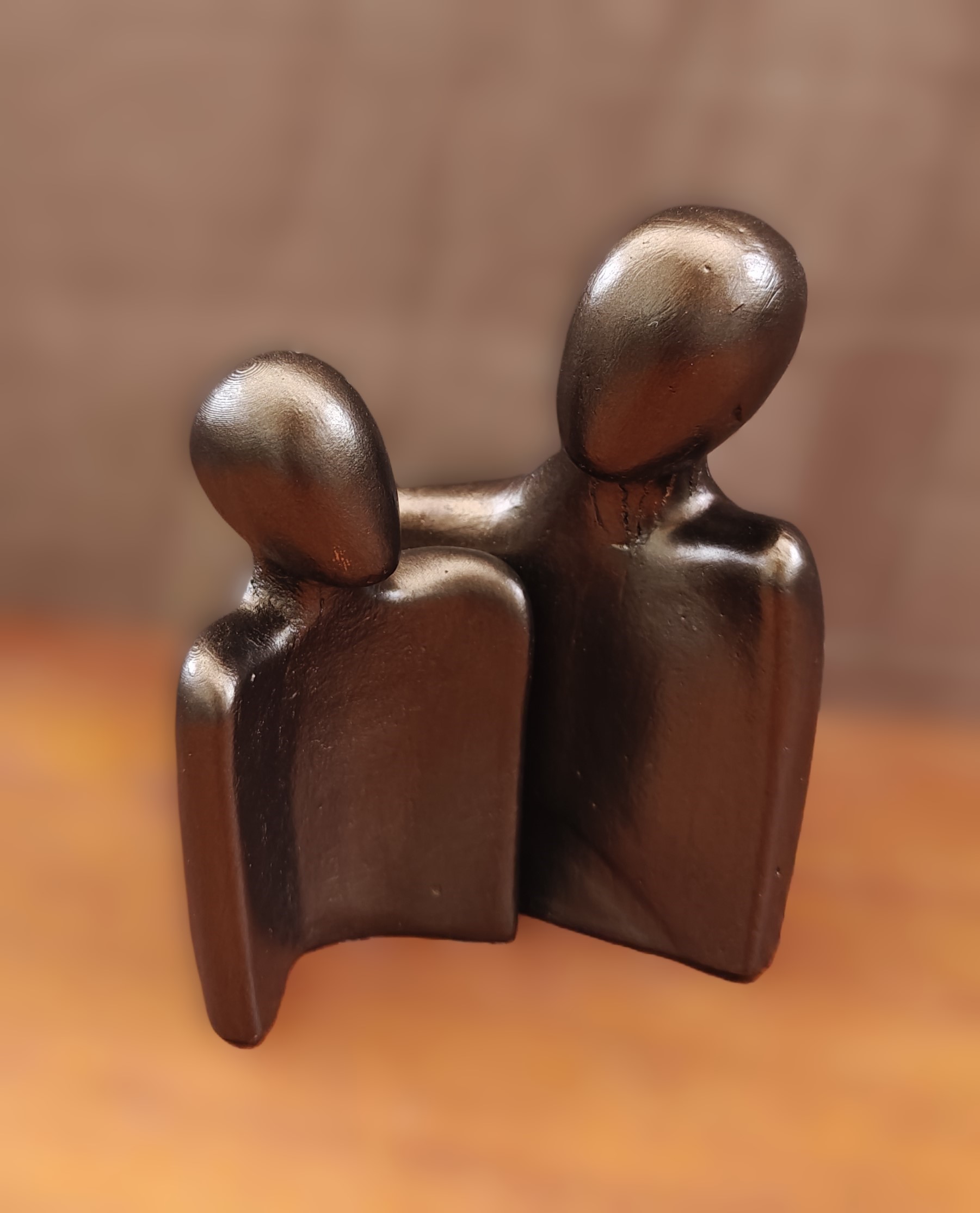  Handmade concrete couple Silhouette Sculpture