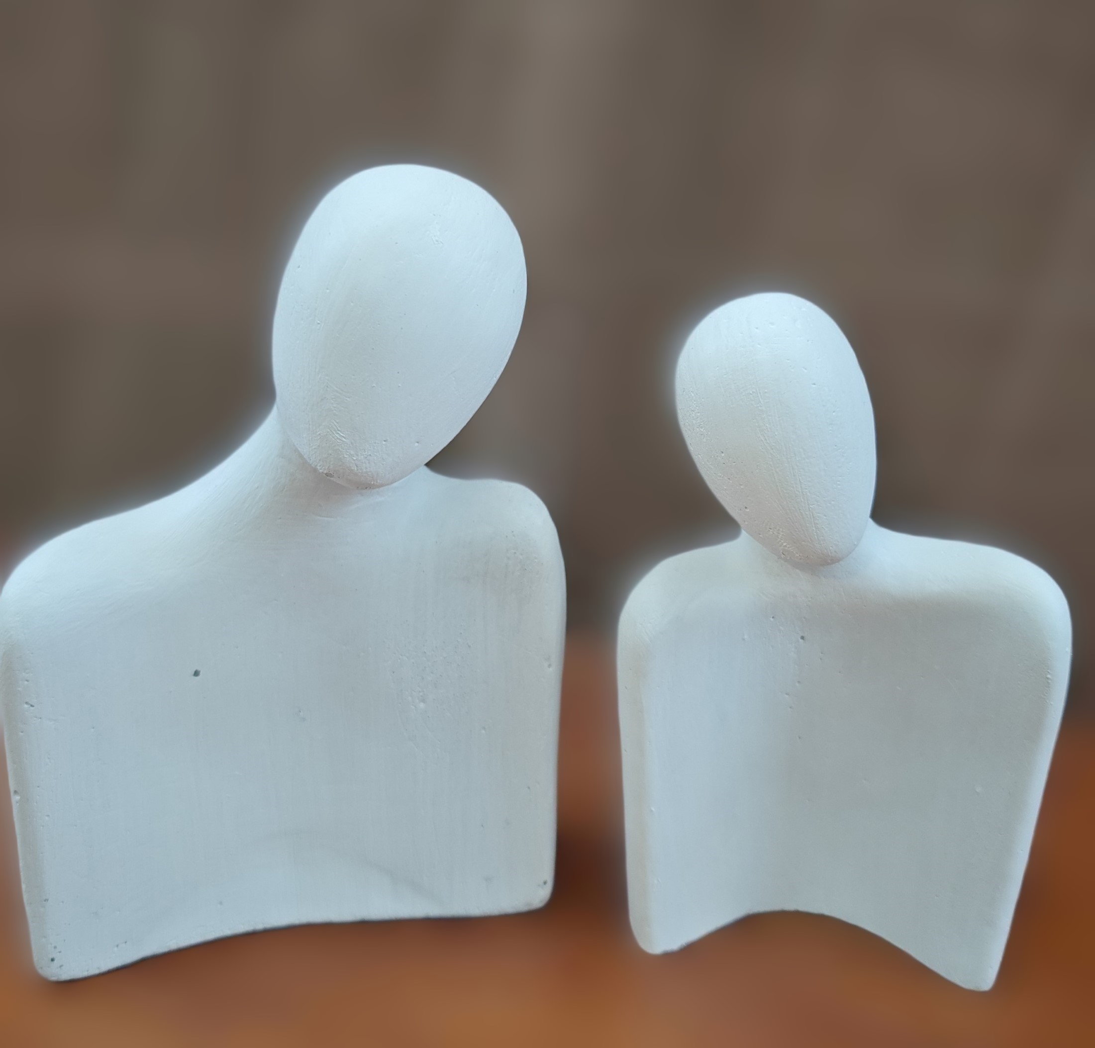  Handmade concrete couple Silhouette Sculpture