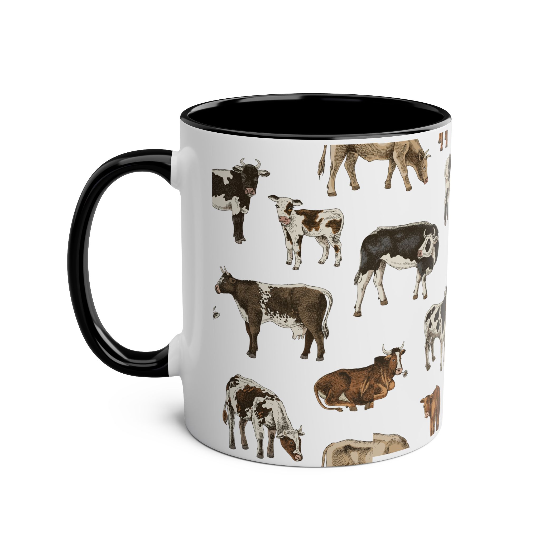 Cow themed mug