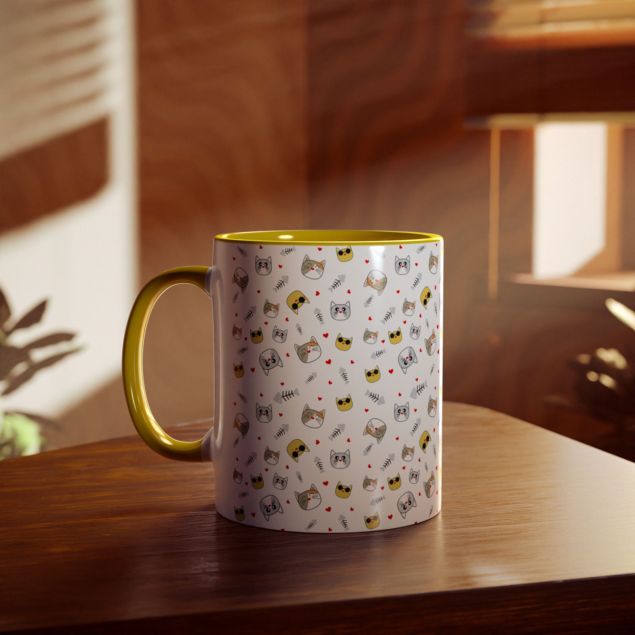 Cute animal pattern mug