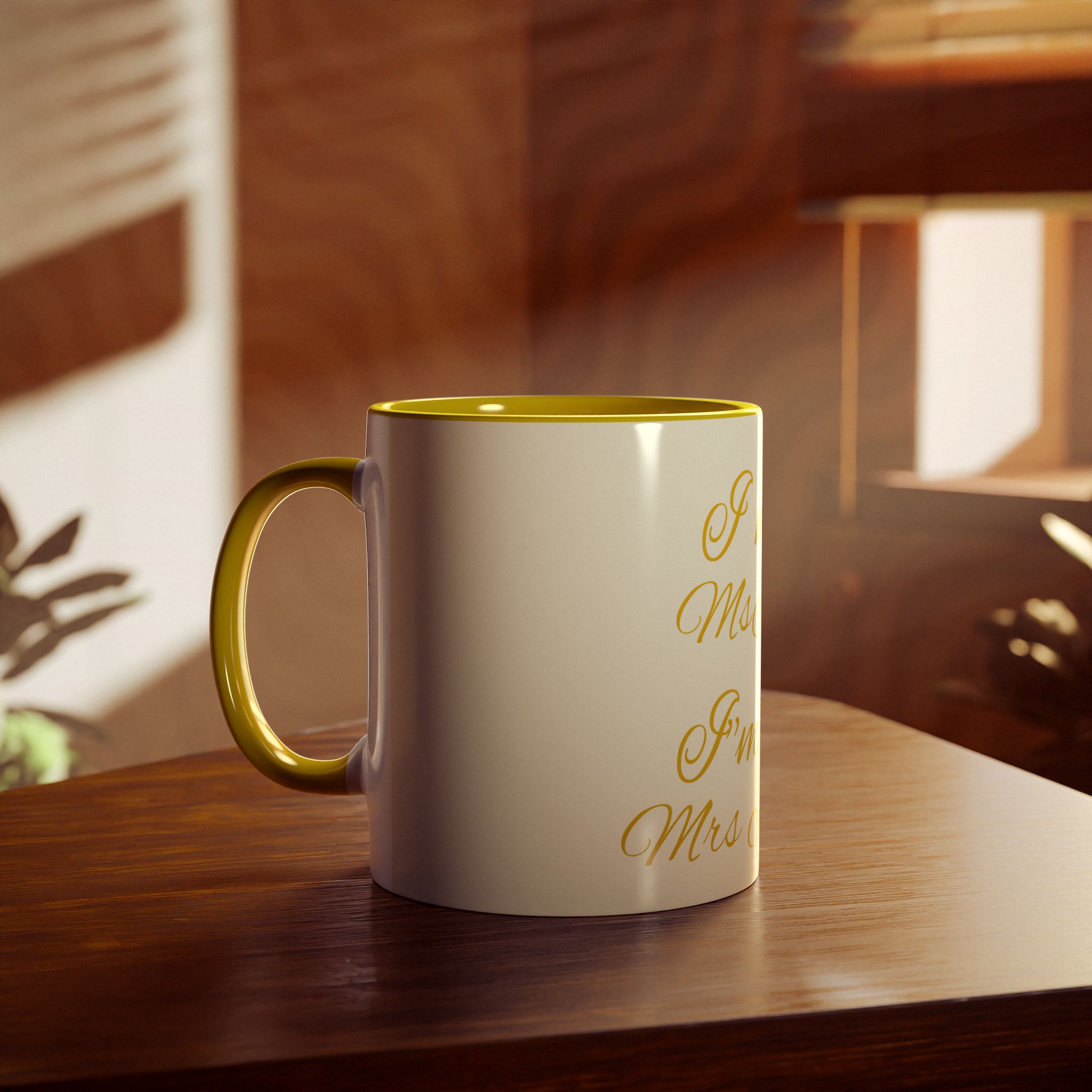 Personalized wedding mug