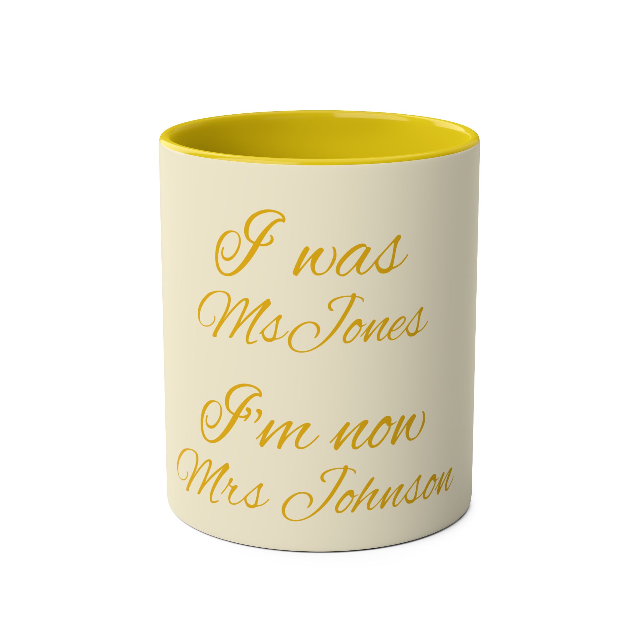 Personalized wedding mug