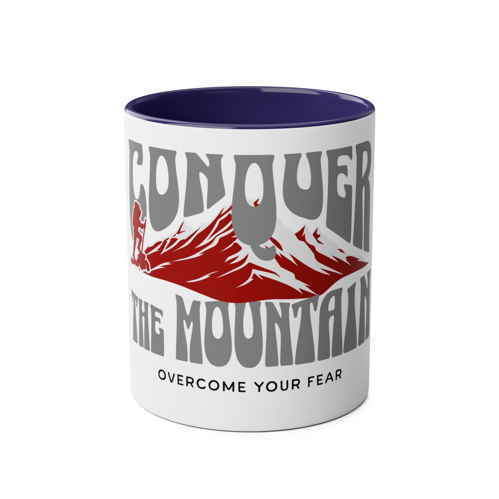 Conquer the mountain mug