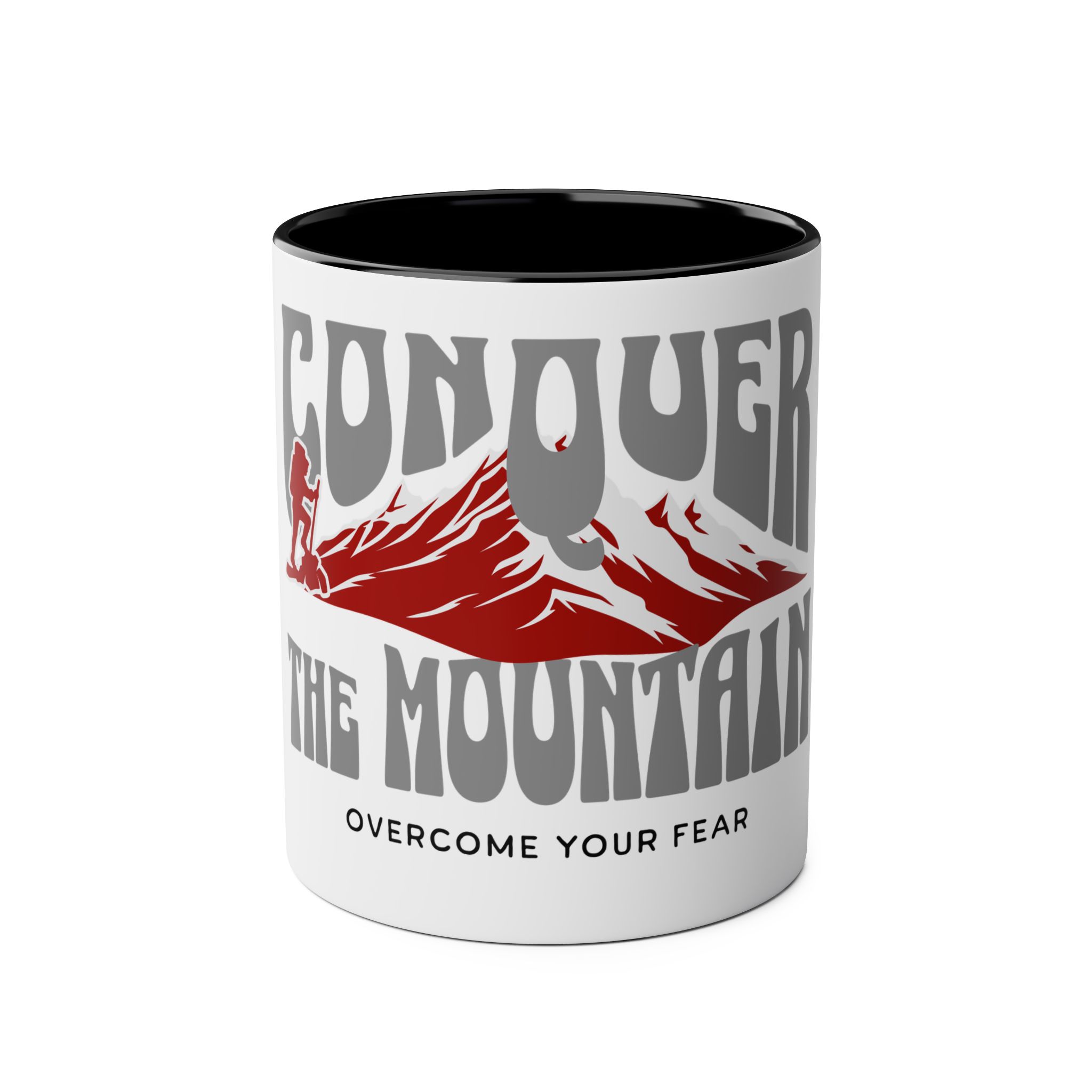 Conquer the mountain mug