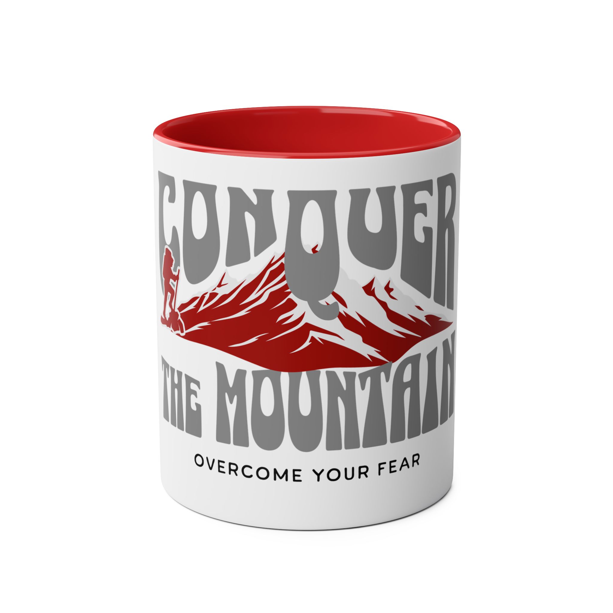 Conquer the mountain mug