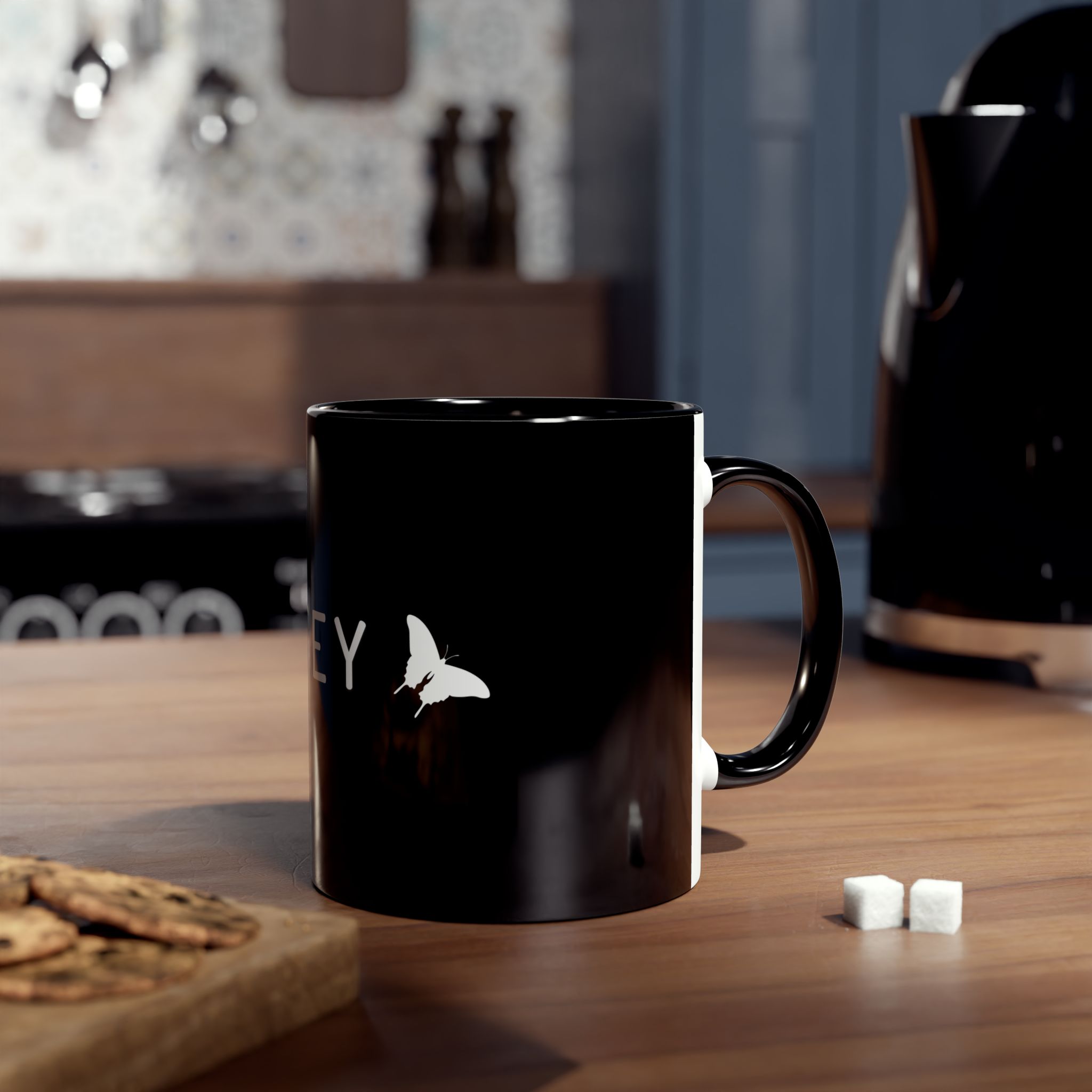 Wifey black coffee mug