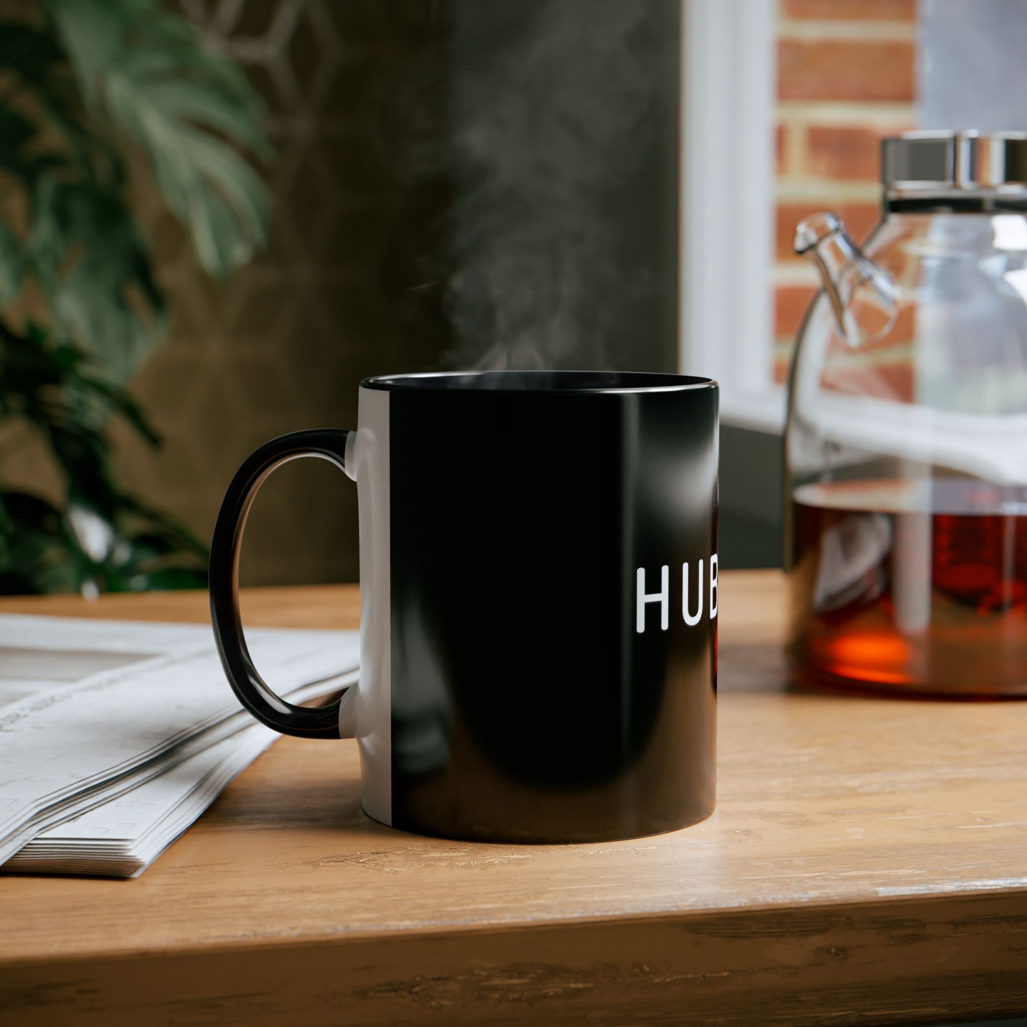 Black 'hubby' mug