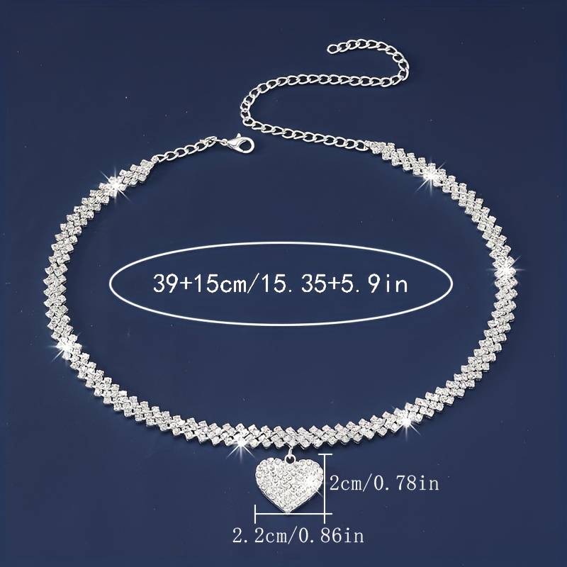 Elegant heart shaped jewelry set