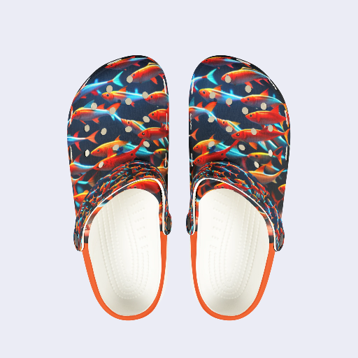 Fish Pattern Clogs (Men)