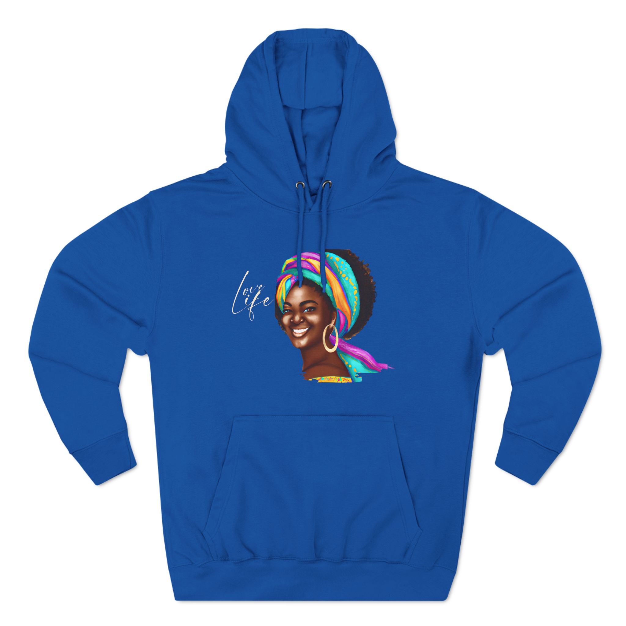 Graphic Hoodie with Colorful Portrait