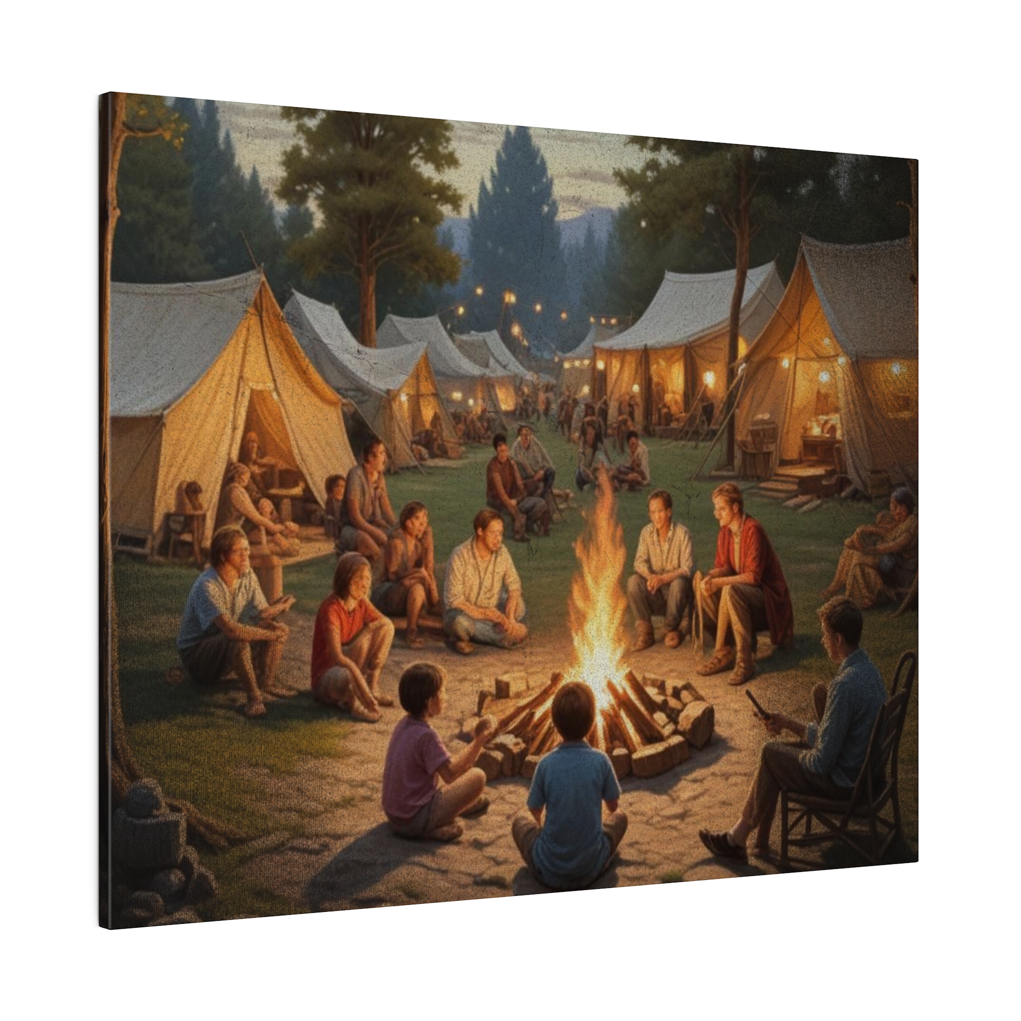 Camping Scene Wall Art