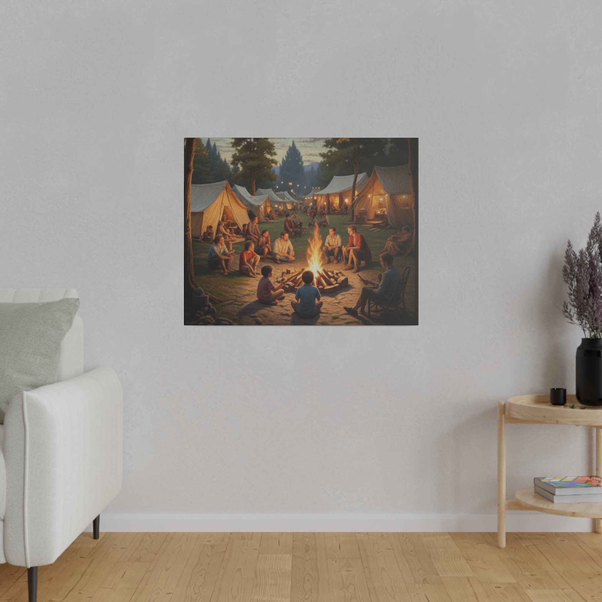 Camping Scene Wall Art