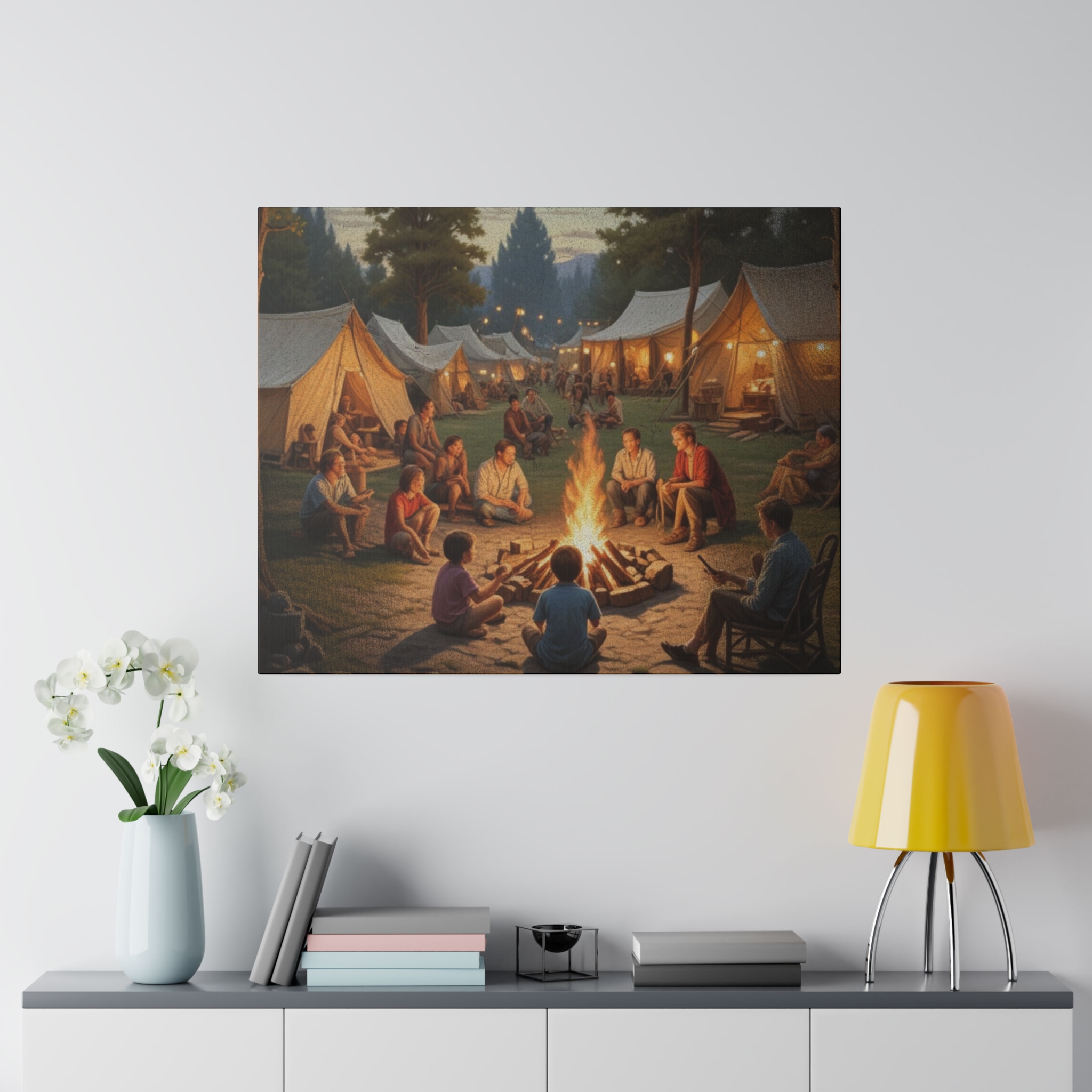 Camping Scene Wall Art