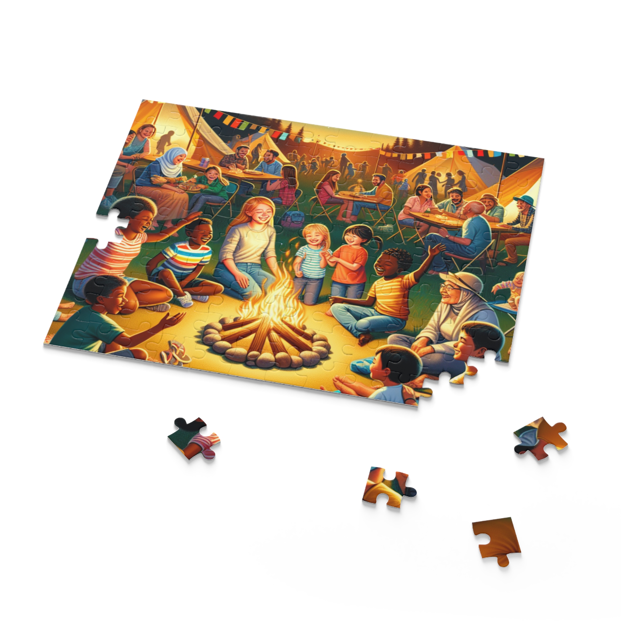 Campfire Gathering Puzzle