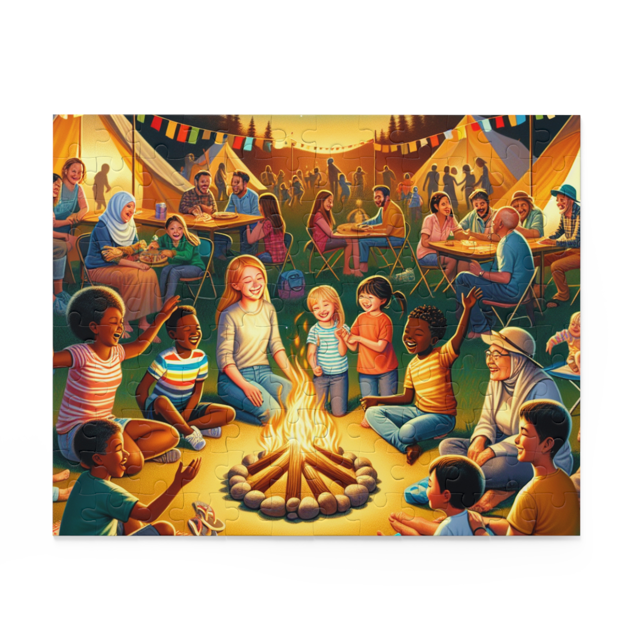 Campfire Gathering Puzzle