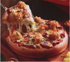 ไก่ป๊อปแฮม Chiken Ham Pizza