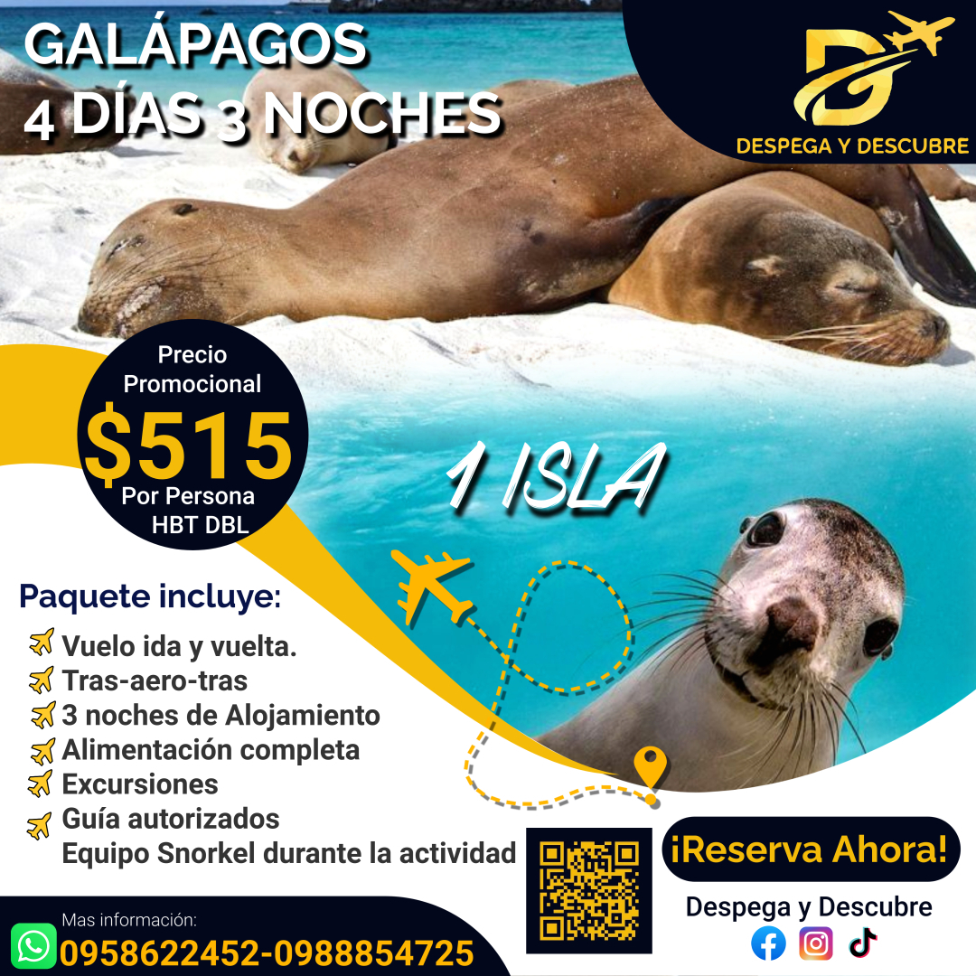 Galápagos 4 días 3 noches
