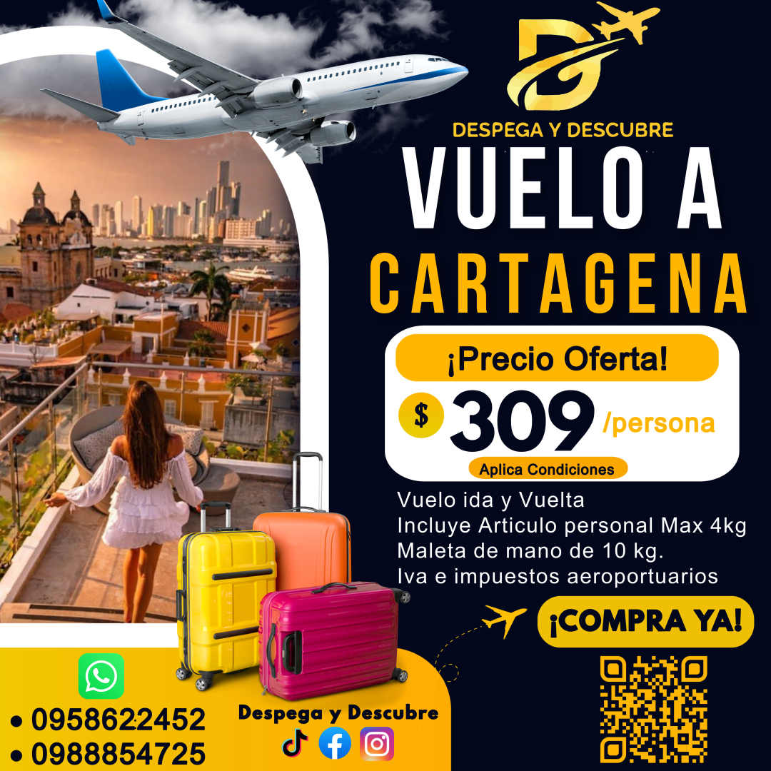Vuelo a Cartagena