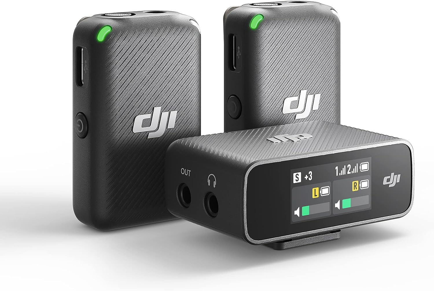 DJI Mic (2 TX + 1 RX + Charging Case), Wireless Lavalier Microphone