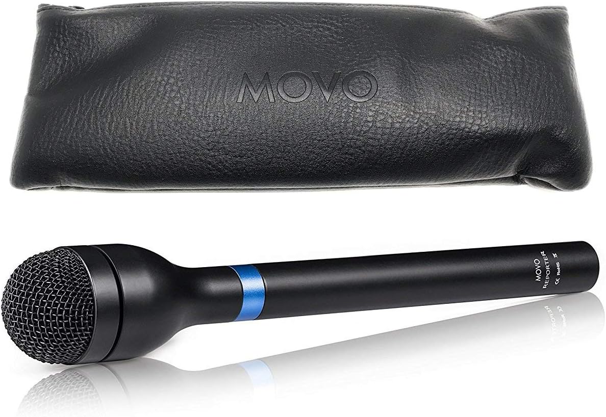Movo HM-M2 Dynamic Omnidirectional Handheld Interview Microphone
