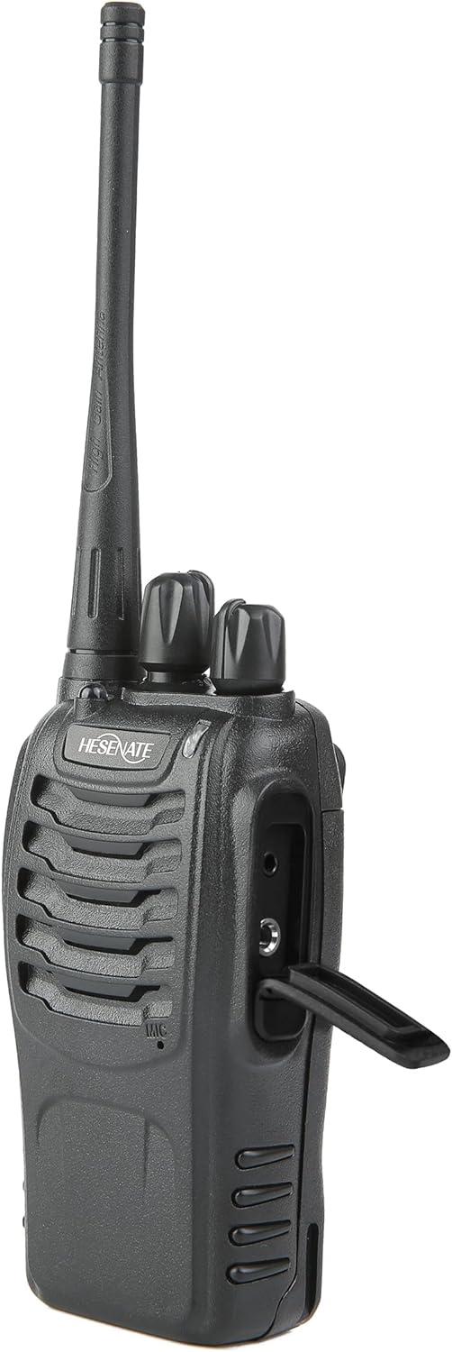 HESENATE HT-U666 Two Way Radio UHF 400-470MHz 16-Channel USB Rechargeable Professional Transceiver LED Flashlight Walkie Talkie (Pack of 6)
