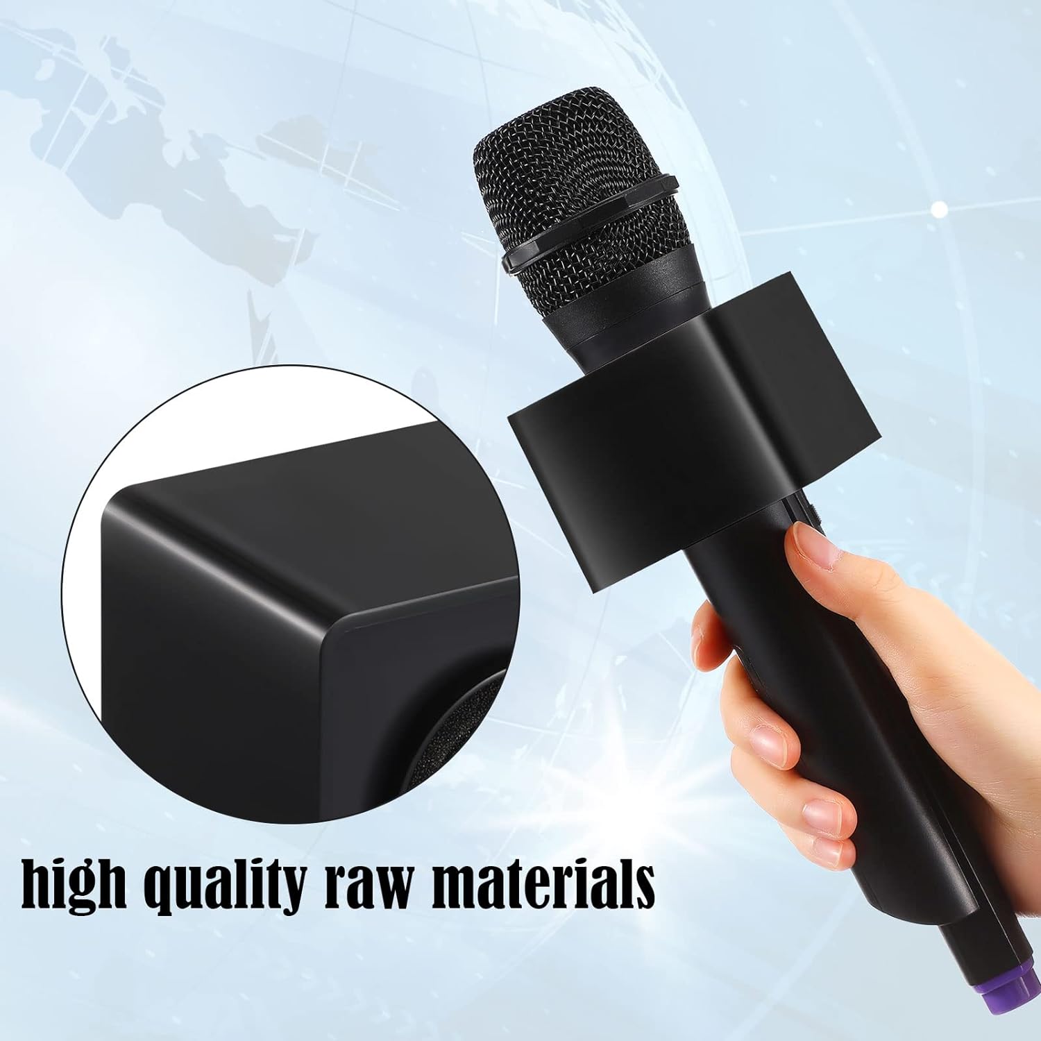 YaeGarden 4-Pack Microphone Flag Station
