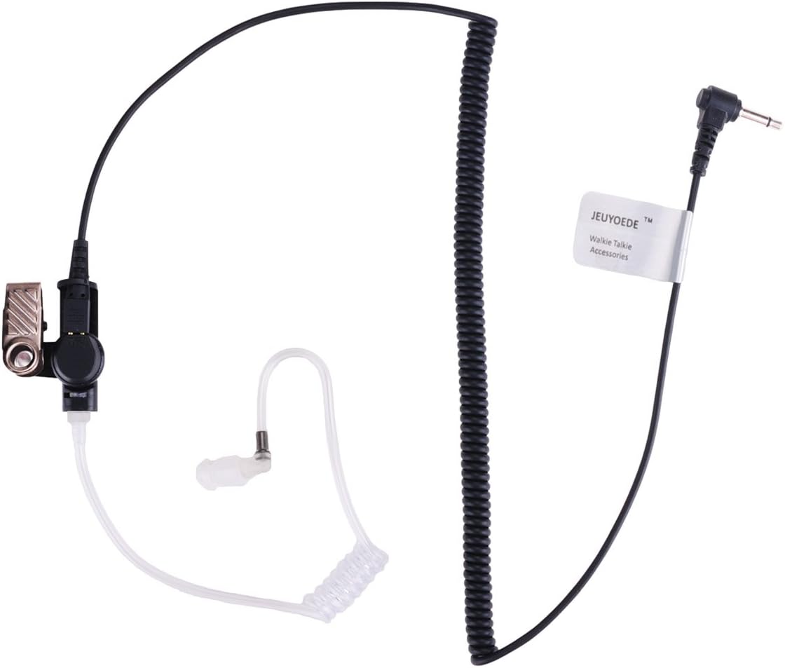 JEUYOEDE 3.5mm Acoustic Tube Earpiece Listen only Headset