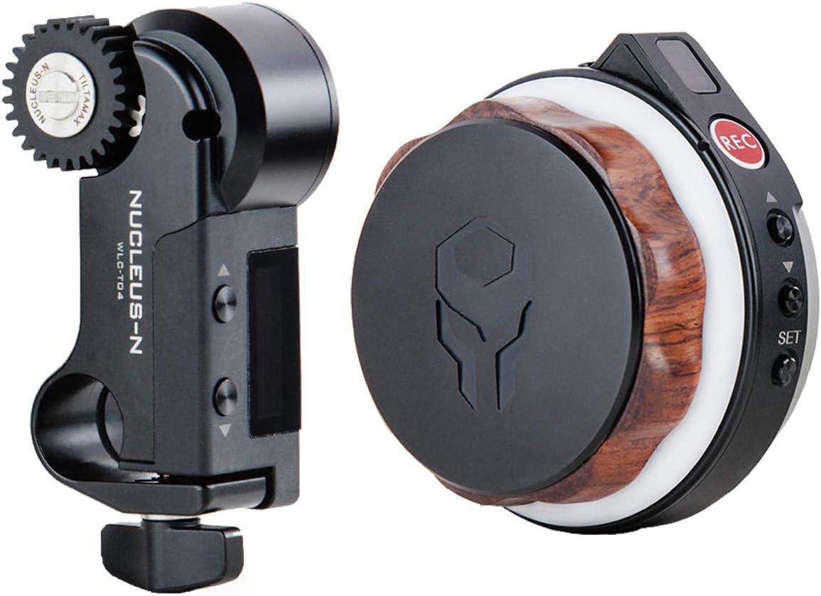 Tilta Nucleus-Nano with P-Tap Cable Wireless Focus Control System to Wirelessly Control The Focus of Most DSLR, Mirrorless, or Cine-Style Lenses on Cage, Gimbal Such as Ronin S/WLC-T04-PC-PTAP-KIT