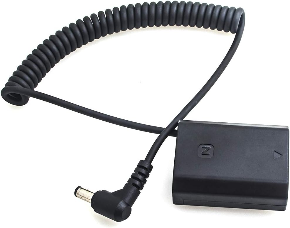 Fotga Extendable DC Power Cable Adapter with DC Coupler Dummy Battery NP-FZ100 for Sony ZV-E1 FX3 FX30 ILME-FX30B A1 A7C A7III A7RIII A7SIII A7RM4 A7RIV A7RV A9 II A6600 A6700 A7CR A7CII Camera