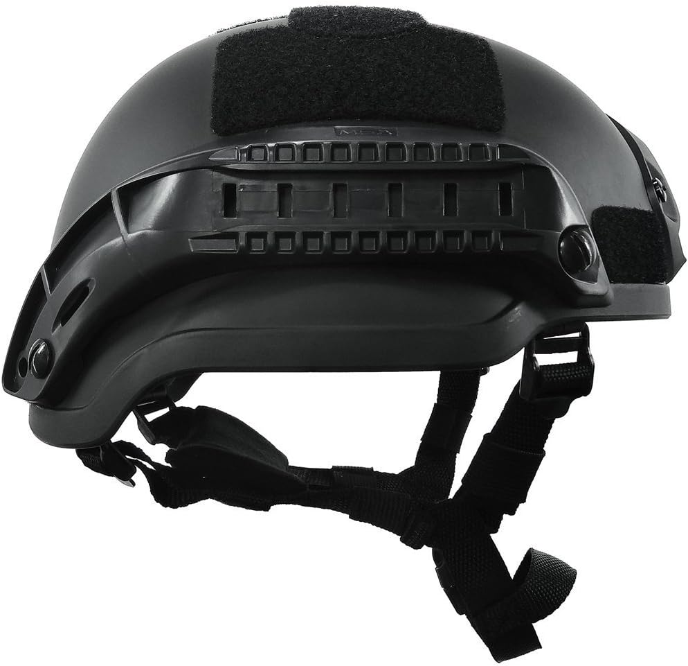 ATAIRSOFT Tactical Airsoft Paintball MICH 2002 Helmet with Side Rail & NVG Mount