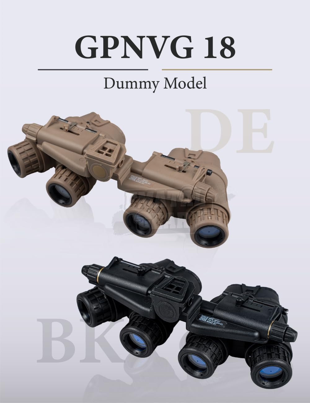 FMATAL GEAR FMA GPNVG 18 Tactical NVG Dummy Model for Tactical Helmet NVG Mount | for Cosplay Display