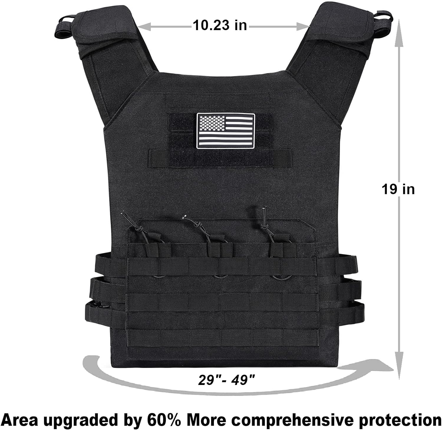 TACWINGS Outdoor Tactical Vest,Ultra-Light Breathable Adjustable Lightweight Airsoft Vest for Outdoor Paintball Training