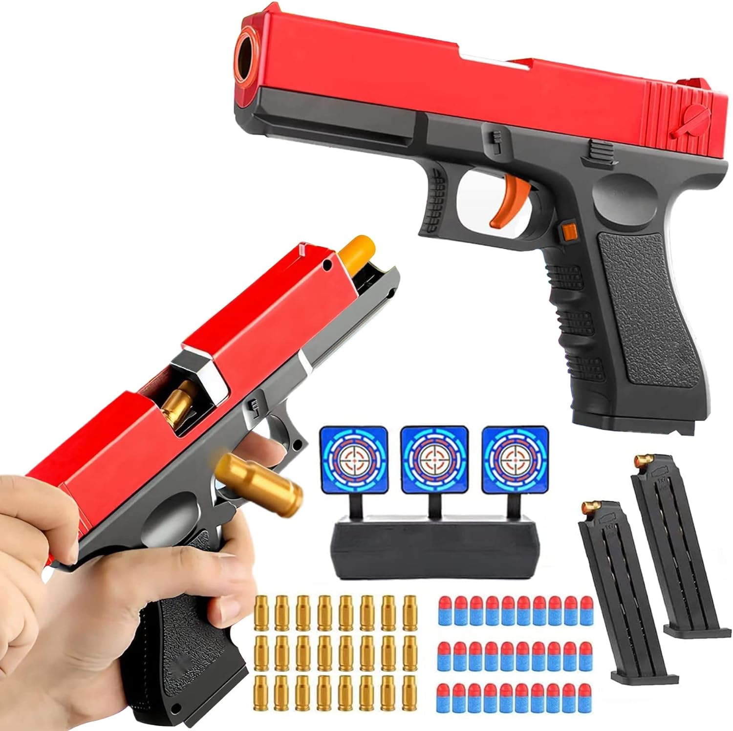  Toy Gun with Soft Bullets, Gifts for Boys Kids and Girls Ages 14+
