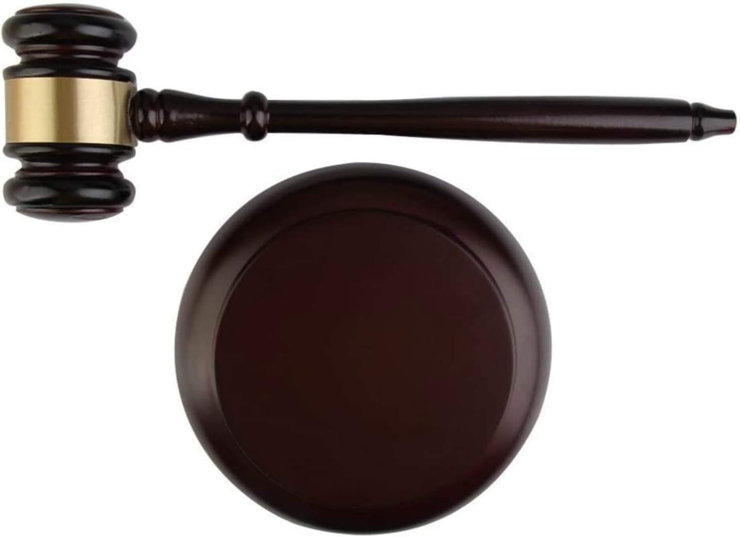 Sourcemall Wooden Gavel and Block for Lawyer Judge Auction Sale