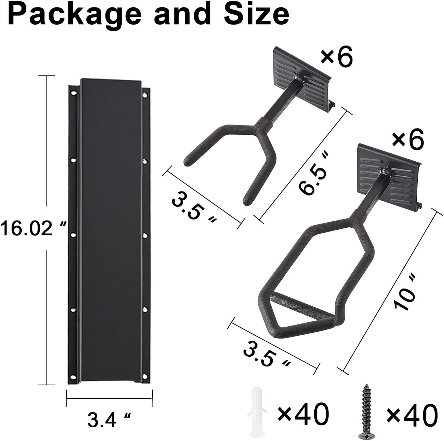 Ganggend Indoor Gun Racks for Wall 6-Slot, Adjustable Gun Rack Wall Mount, Heavy Duty Steel Gun Stand Holds up to 150 Lbs, Gun Display Rack for Rifle Shotgun